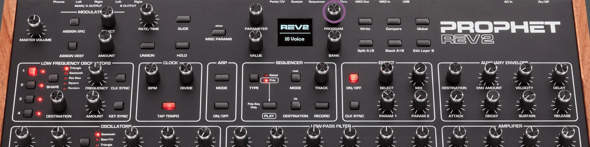 Prophet Rev2 desktop synth