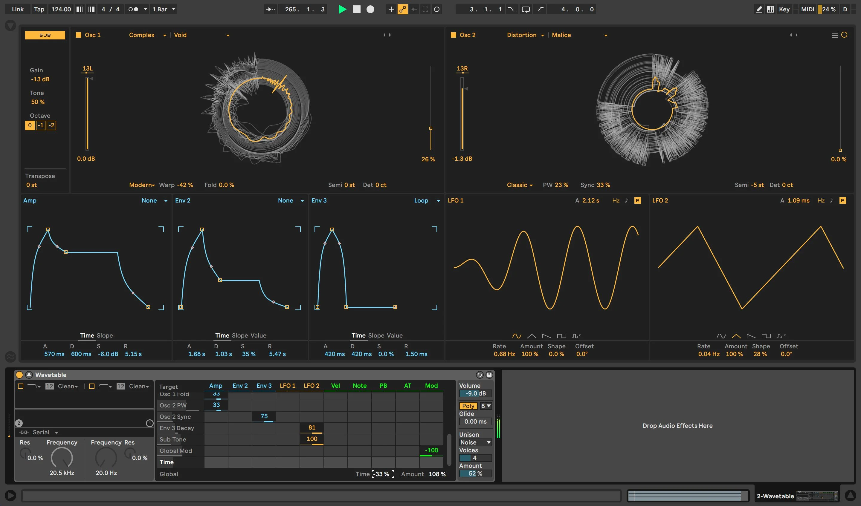 Wavetable Synth in Ableton Live