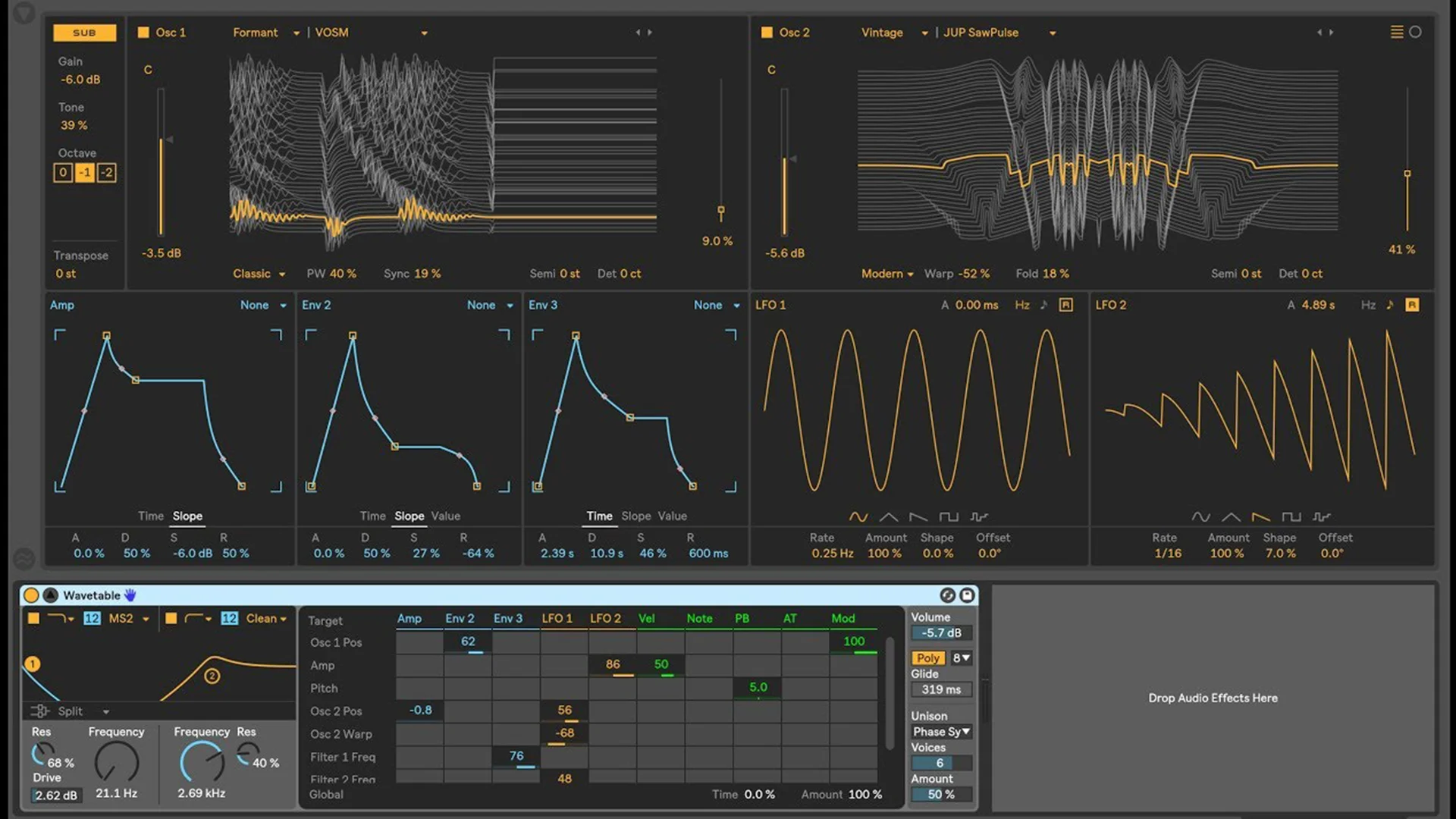 Wavetable Synth in Ableton Live