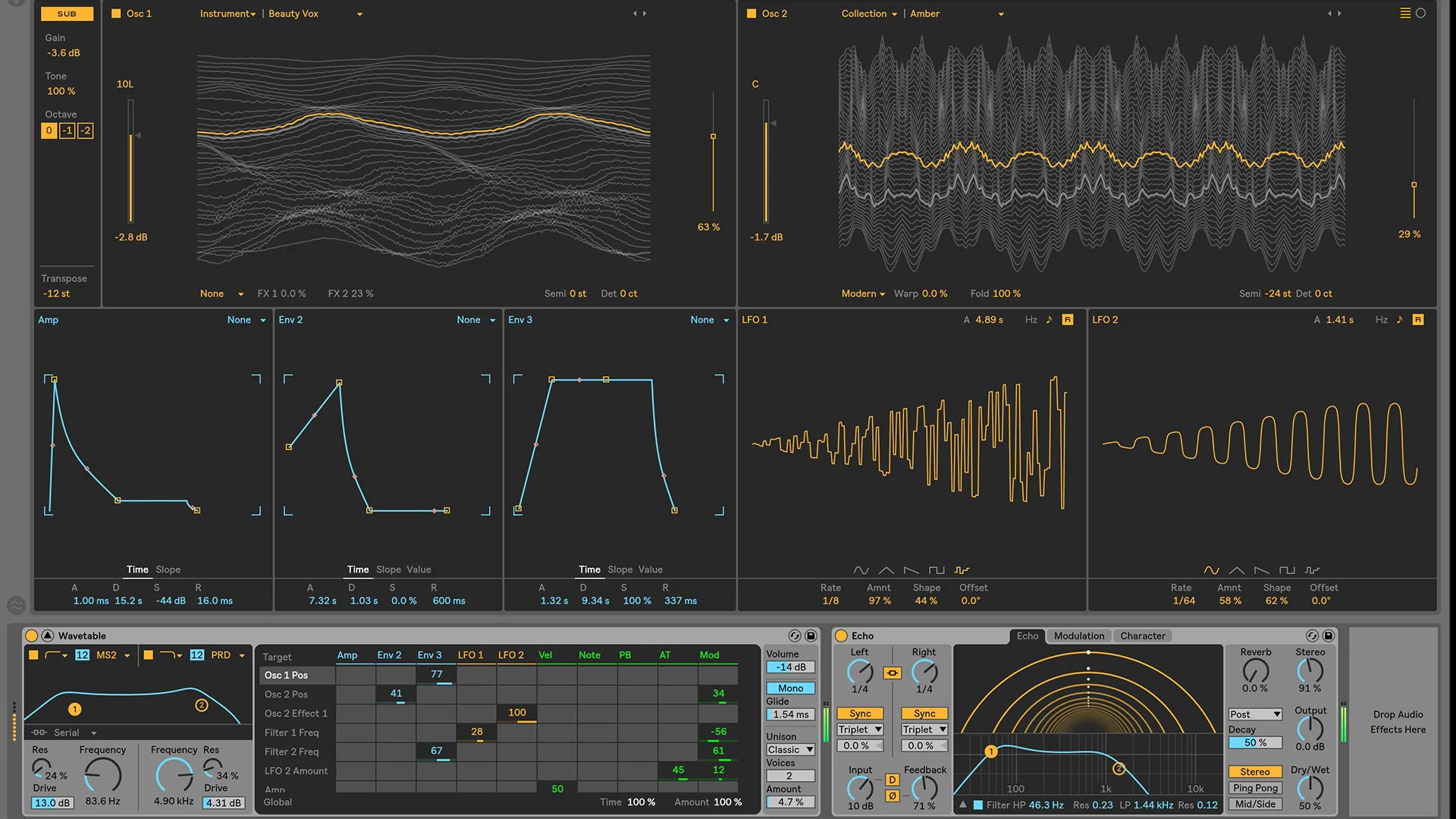 Wavetable Synth in Ableton Live